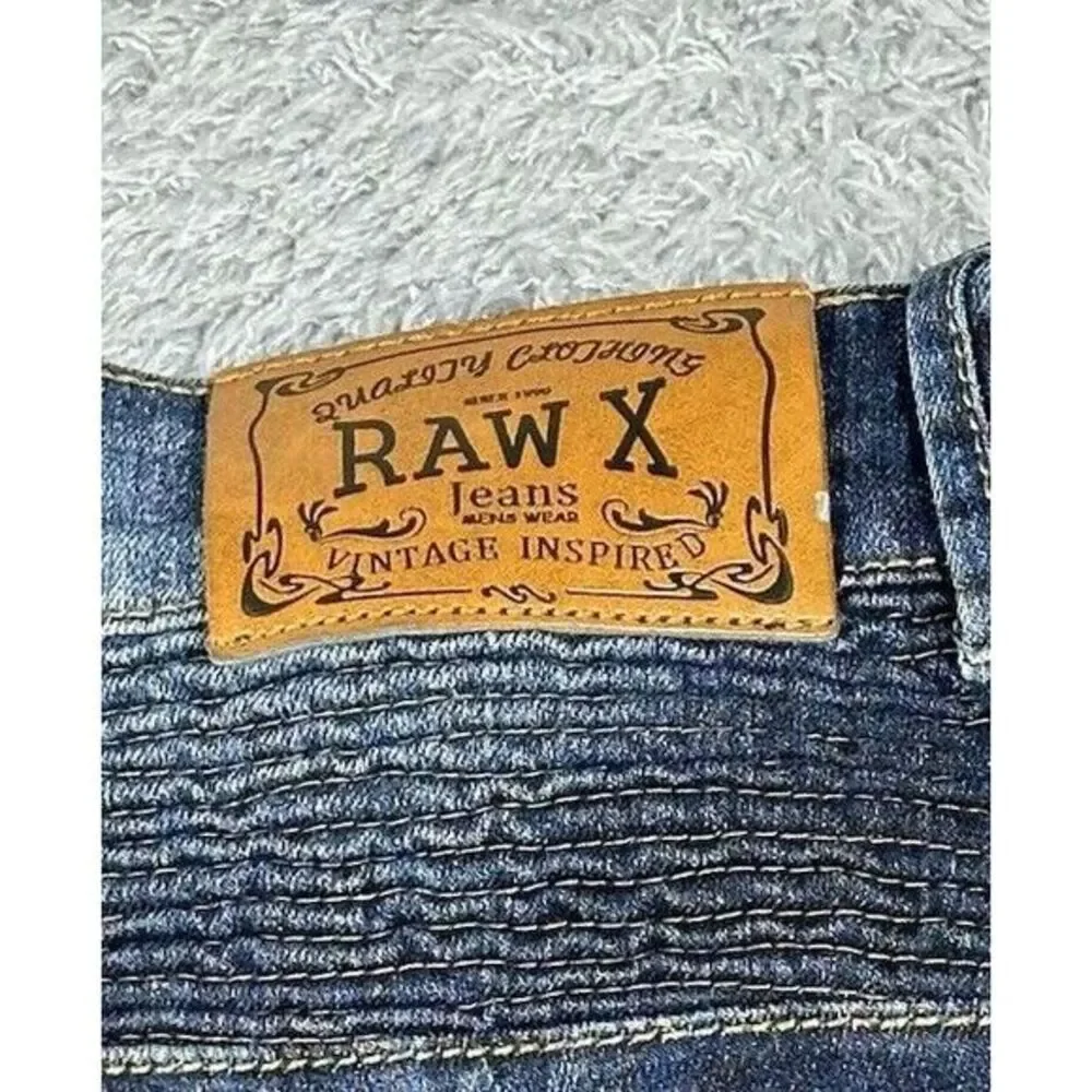 Raw X Standard Camouflage Moto Jeans Men's 38x32 Cotton Blend Stretch‎ Denim